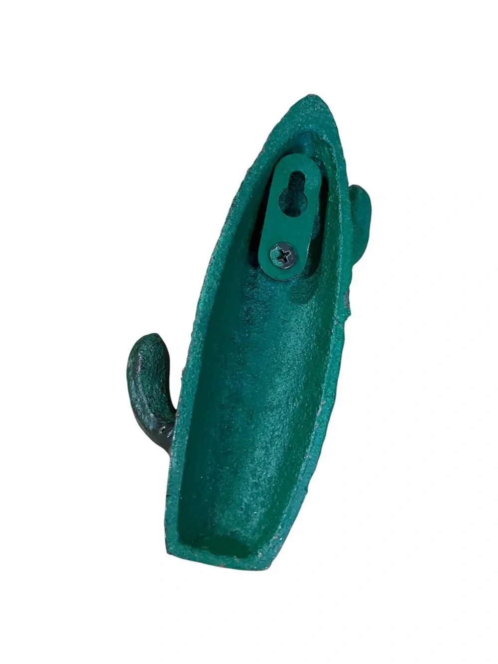 Green Cactus Wall Hooks Rustic Metal Home Wall Decor Set of 3